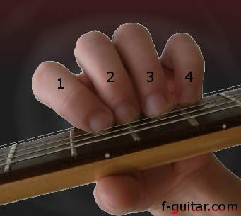 Finger Numbering on the Fretting Hand