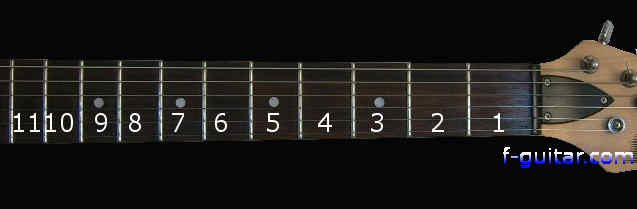 Guitar Fret Numbering