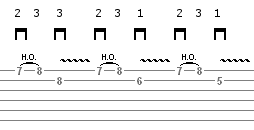 guitar lick 2 - vibrato