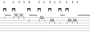 guitar lick 5 - vibrato