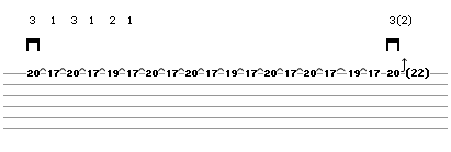 String Bending - Lick 3 (guitar tab)