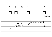 String Bending - Lick 6 (guitar tab)