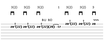 String Bending - Lick 7 (guitar tab)