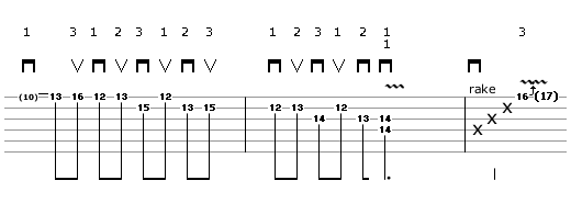 Neoclassical Lick 5 - guitar tablature