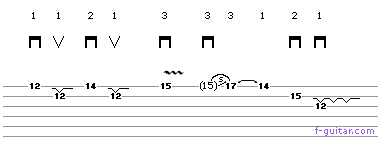 Lick 14 (Tasty Phrase) - guitar tablature