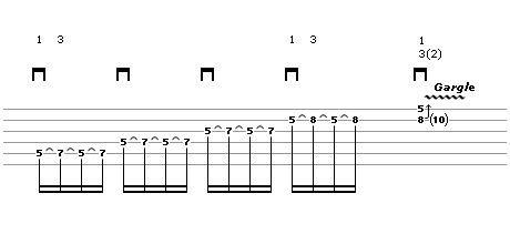 Lick 4 - guitar tablature