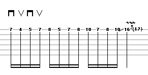 Neoclassical Lick 1 - guitar tablature